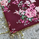 Load image into Gallery viewer, Nixon on Burgundy Double Brushed Poly
