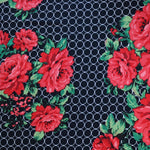 Load image into Gallery viewer, Red Floral Cleo Double Brushed Poly
