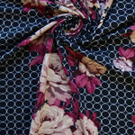 Load image into Gallery viewer, Taupe Floral Cleo Double Brushed Poly
