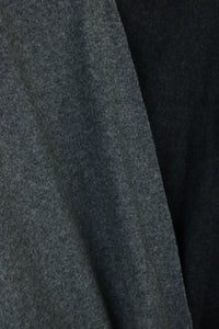 2 Toned Charcoal & Heather Gray Oslo Double Knit Wool | By The Half Yard