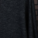 Load image into Gallery viewer, Heathered Black Bray Yarn Dyed Wool Knit | By The Half Yard
