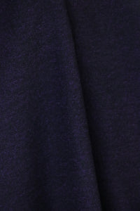 Heathered Dark Purple Bray Yarn Dyed Wool Knit | By The Half Yard