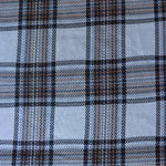 Load image into Gallery viewer, Silver &amp; Umber Plaid Yarn Dyed Jacquard Knit
