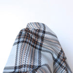 Load image into Gallery viewer, Silver &amp; Umber Plaid Yarn Dyed Jacquard Knit
