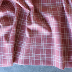 Load image into Gallery viewer, Rose &amp; Ivory Plaid Yarn Dyed Jacquard Knit
