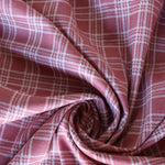 Load image into Gallery viewer, Rose &amp; Ivory Plaid Yarn Dyed Jacquard Knit

