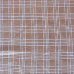 Load image into Gallery viewer, Honey Beige &amp; Ivory Plaid Yarn Dyed Jacquard Knit
