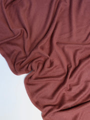 Load image into Gallery viewer, Teddy Bear Brown Versailles Brushed Hacci Sweater Knit