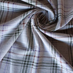 Load image into Gallery viewer, Oatmeal &amp; Olive Plaid Yarn Dyed Jacquard Knit
