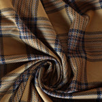 Load image into Gallery viewer, Mustard &amp; Umber Plaid Yarn Dyed Jacquard Knit

