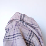 Load image into Gallery viewer, Blush &amp; Denim Plaid Yarn Dyed Jacquard Knit
