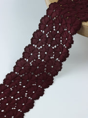 Load image into Gallery viewer, Merlot 2.5&quot; Wide Stretch Lace
