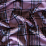 Load image into Gallery viewer, Haute Pink &amp; Umber Plaid Yarn Dyed Jacquard Knit
