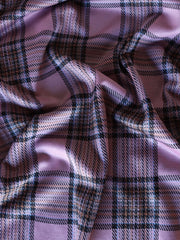 Load image into Gallery viewer, Haute Pink &amp; Umber Plaid Yarn Dyed Jacquard Knit
