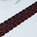 Load image into Gallery viewer, Merlot 2.5&quot; Wide Stretch Lace
