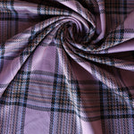 Load image into Gallery viewer, Haute Pink &amp; Umber Plaid Yarn Dyed Jacquard Knit
