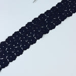Load image into Gallery viewer, Navy 2.5&quot; Wide Stretch Lace
