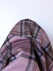 Load image into Gallery viewer, Haute Pink &amp; Umber Plaid Yarn Dyed Jacquard Knit
