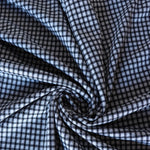 Load image into Gallery viewer, Black &amp; White Mini Check Plaid Yarn Dyed Jacquard Knit
