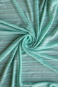 Tiffany Texture Stripe Hacci Sweater Knit W/ Lurex