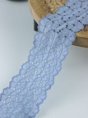 Load image into Gallery viewer, Powder Blue 2.5&quot; Wide Stretch Lace
