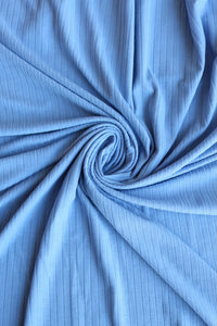 Light Blue 8x4 Poly Rib Knit