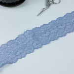 Load image into Gallery viewer, Powder Blue 2.5&quot; Wide Stretch Lace
