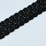 Load image into Gallery viewer, Black 2.5&quot; Wide Stretch Lace
