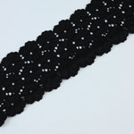 Load image into Gallery viewer, Black 2.5&quot; Wide Stretch Lace
