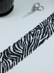 Load image into Gallery viewer, Zebra 2.75&quot; Wide Stretch Lace
