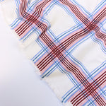 Load image into Gallery viewer, Denim/Burgundy Plaid Yummy 2x1 Rib Knit
