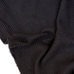 Load image into Gallery viewer, Black Brushed Waffle Sweater Knit
