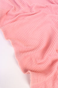 Dusty Pink Brushed Waffle Sweater Knit