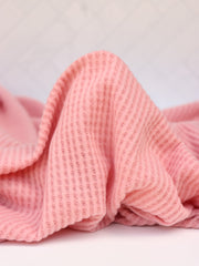 Load image into Gallery viewer, Dusty Pink Brushed Waffle Sweater Knit