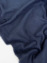 Load image into Gallery viewer, Navy Brushed Waffle Sweater Knit