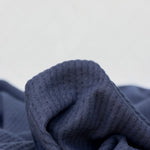 Load image into Gallery viewer, Navy Brushed Waffle Sweater Knit
