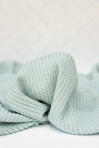 Winter Sage Brushed Waffle Sweater Knit