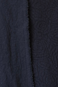 Black Vienna Rose Quilted Knit Wool | By The Half Yard