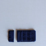 Load image into Gallery viewer, Navy Plush Back Satin Strap, Picot Elastic &amp; Closures
