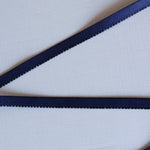 Load image into Gallery viewer, Navy Plush Back Satin Strap, Picot Elastic &amp; Closures
