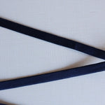 Load image into Gallery viewer, Navy Plush Back Satin Strap, Picot Elastic &amp; Closures
