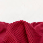 Load image into Gallery viewer, Burgundy Brushed Waffle Sweater Knit
