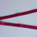 Load image into Gallery viewer, Wine Plush Back Satin Strap, Picot Elastic &amp; Closures
