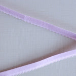 Load image into Gallery viewer, Lilac Plush Back Satin Strap, Scallop Elastic &amp; Closures

