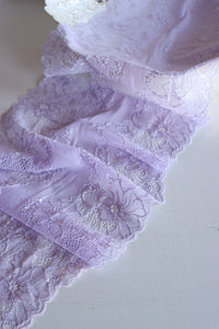 Lilac 9" Wide Stretch Lace