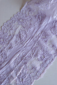 Lilac 9" Wide Stretch Lace
