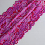 Load image into Gallery viewer, Mystical Magenta &amp; Hot Pink 7&quot; Wide Stretch Lace
