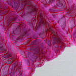 Load image into Gallery viewer, Mystical Magenta &amp; Hot Pink 7&quot; Wide Stretch Lace
