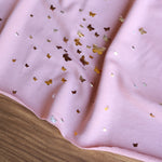 Load image into Gallery viewer, Butterflies 2 Tone Foil on Pink Blush French Terry
