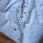 Load image into Gallery viewer, Butterflies 2 Tone Foil on Heather Gray French Terry
